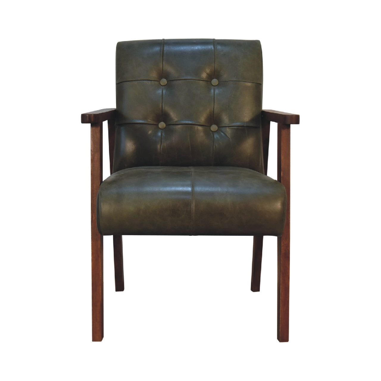 View Olive Buffalo Leather Chair information