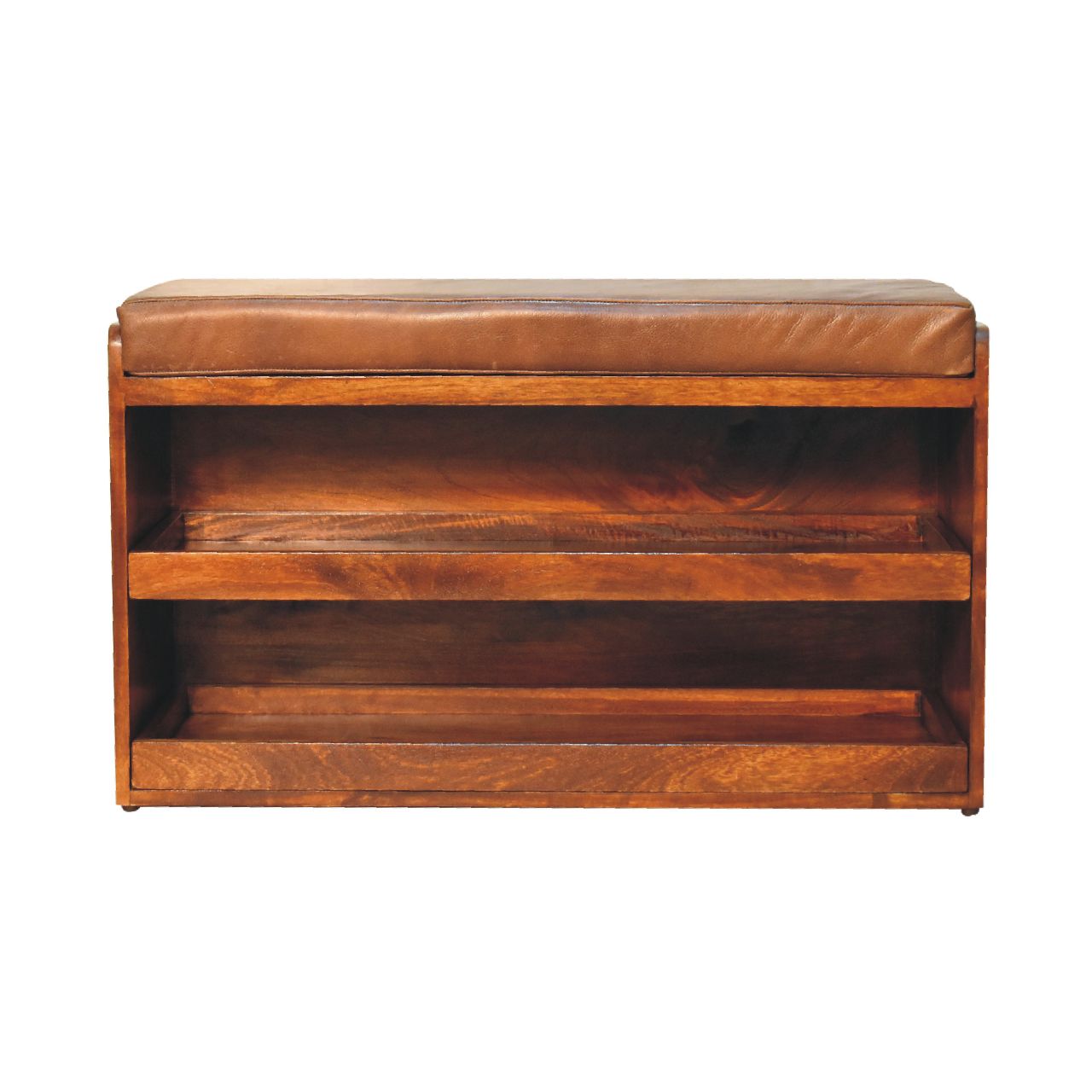 View Buffalo Pull out Chestnut Shoe Bench information