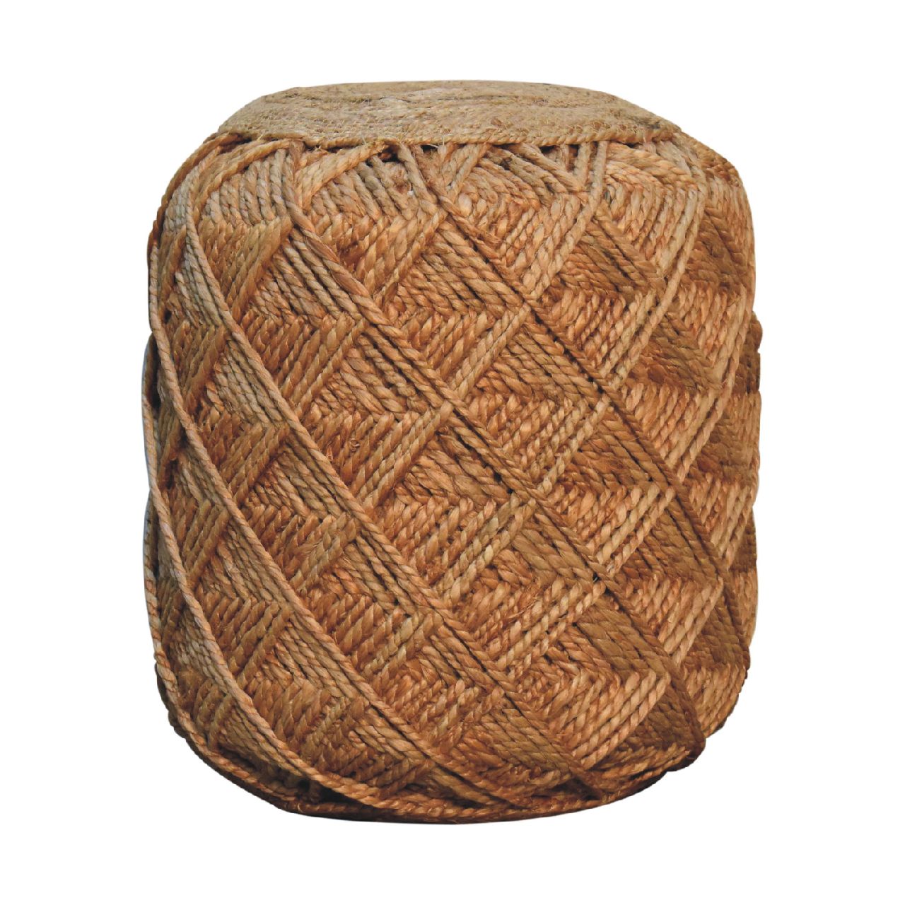 View Jute Fiber Footstool Large Pattern information