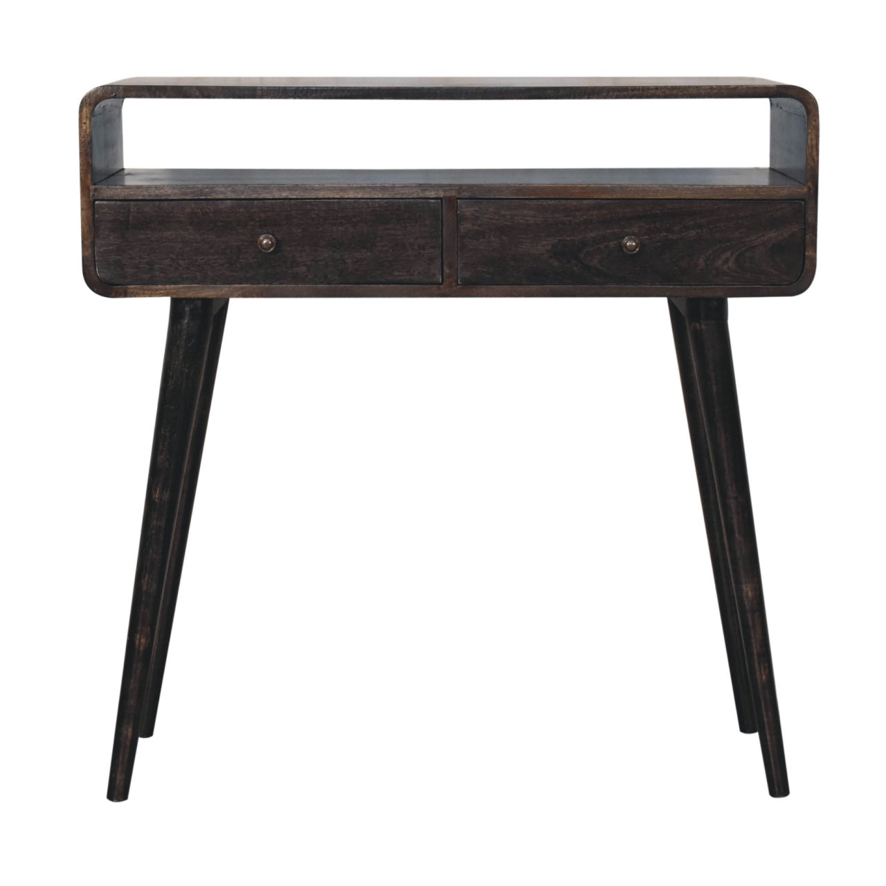 View Curved Oakish Console Table information