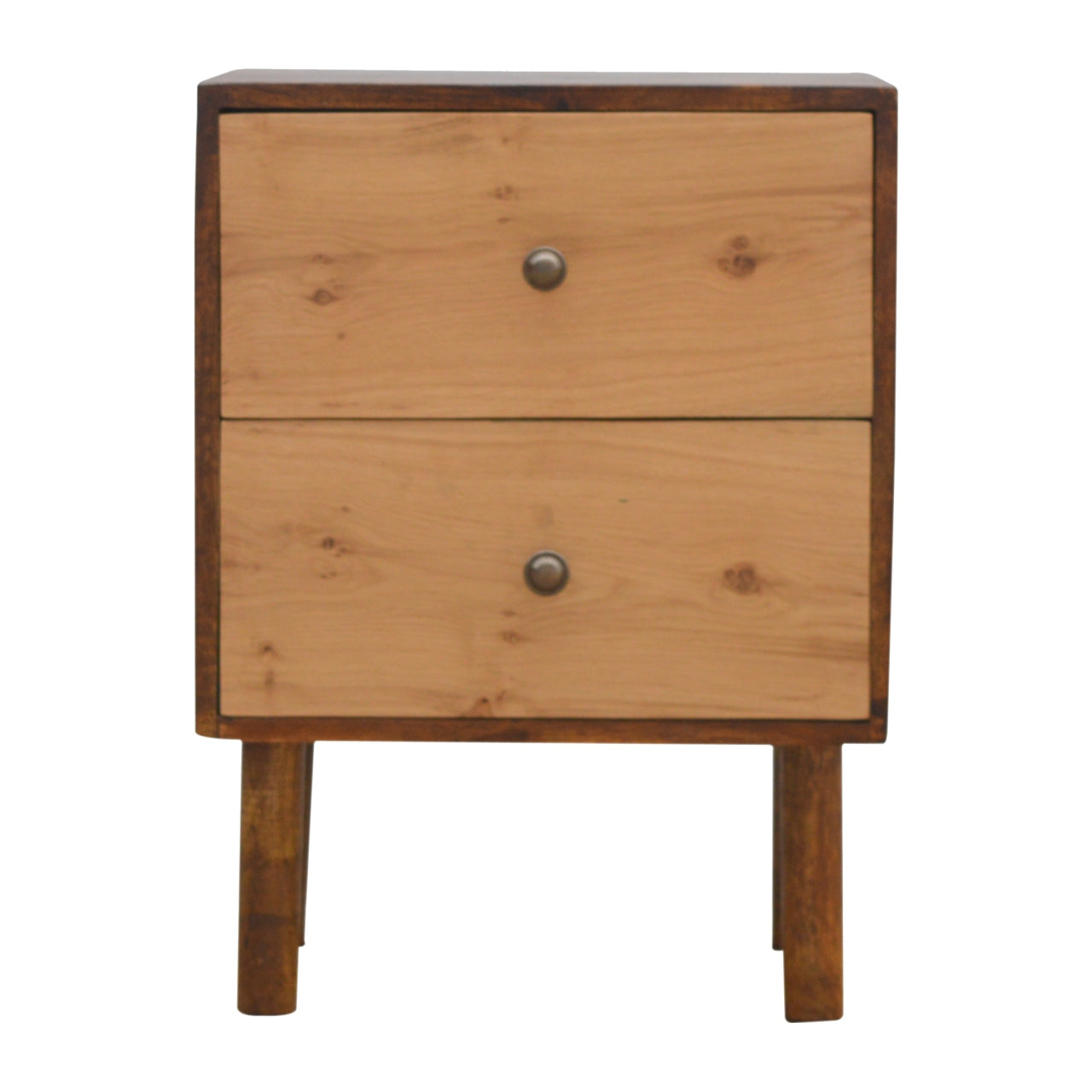 View Oak Front 2 Drawer Bedside information