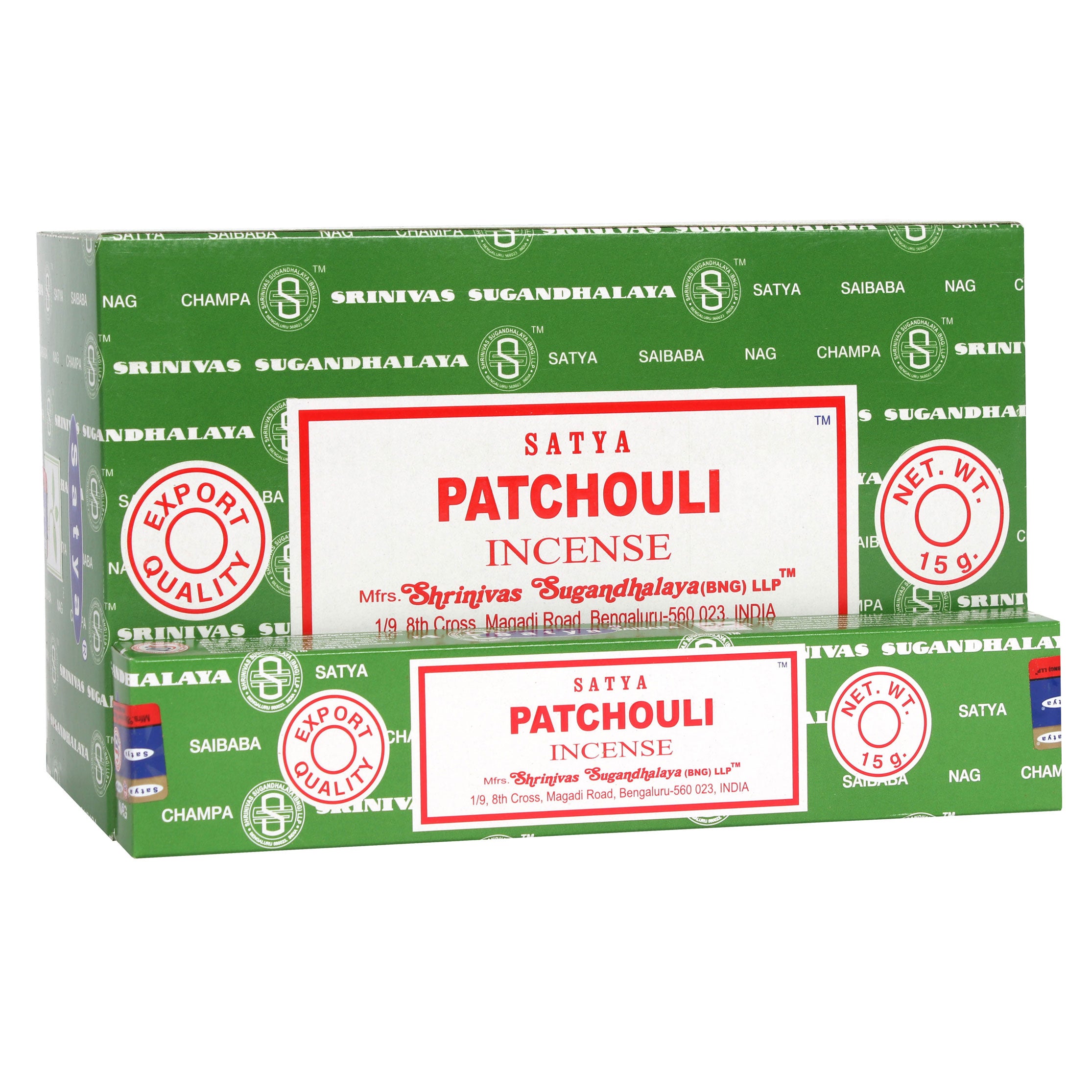 View 12 Packs of Patchouli Forest Incense Sticks by Satya information