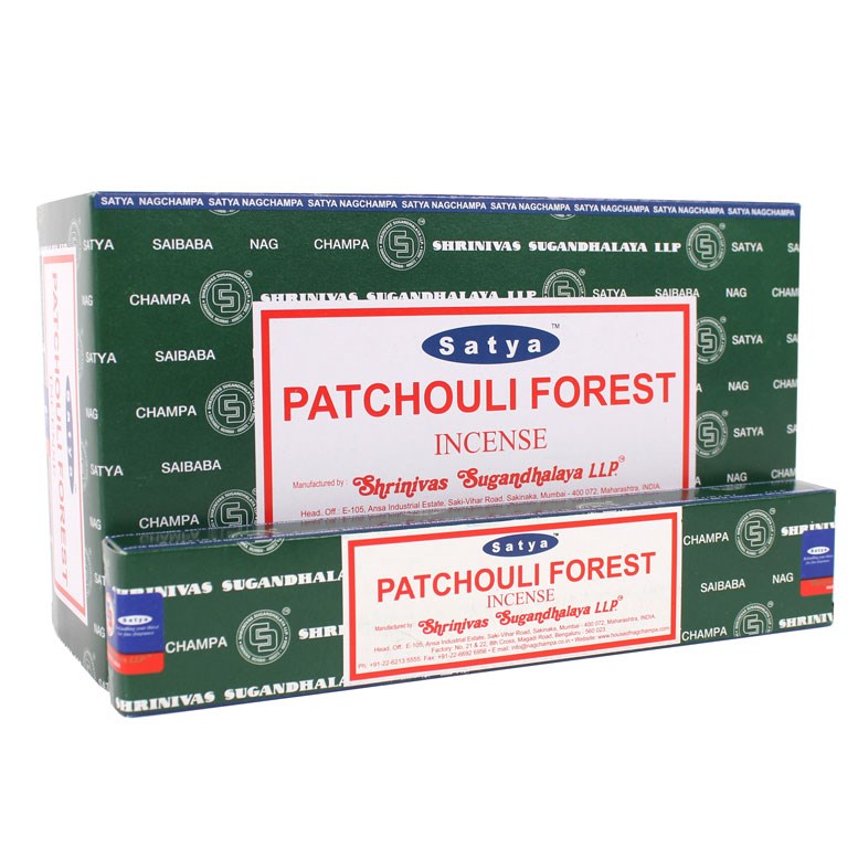 View 12 Packs of Patchouli Forest Incense Sticks by Satya information