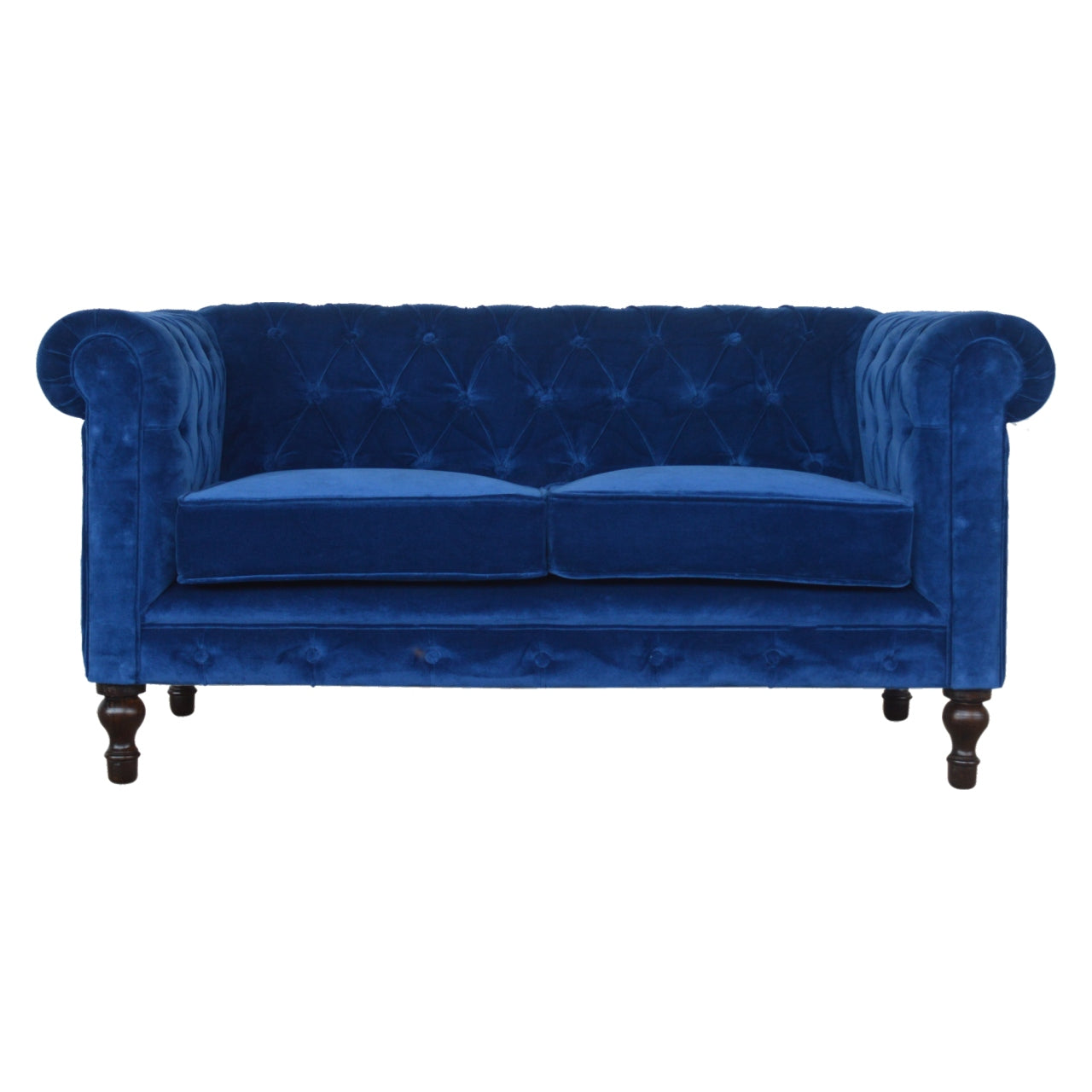 View Royal Blue Velvet Chesterfield Sofa information