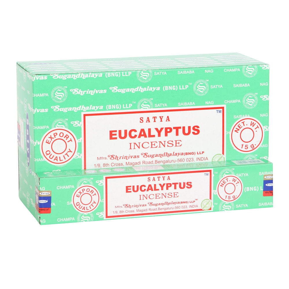View 12 Packs Eucalyptus Incense Sticks by Satya information