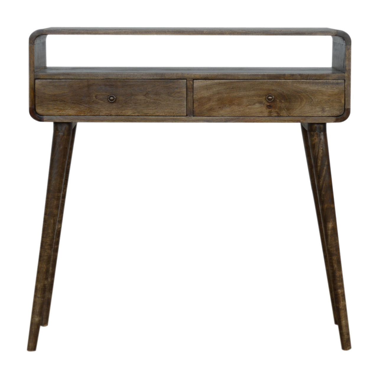 View Curved Greywash Console Table information