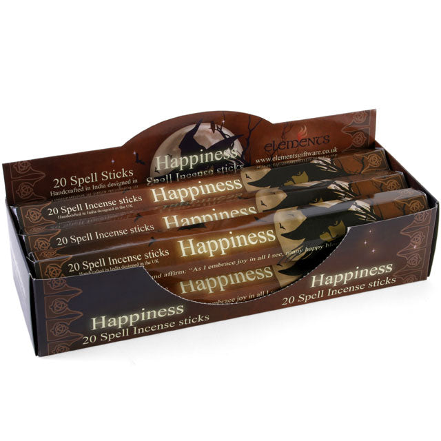 View Set of 6 Packets of Happiness Spell Incense Sticks by Lisa Parker information