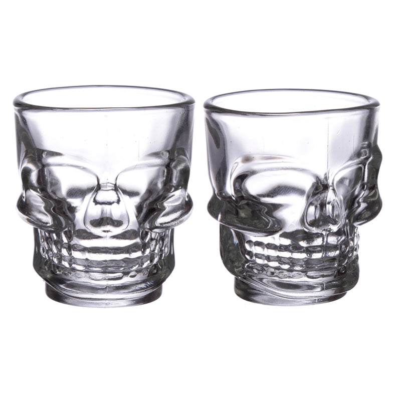 View Fun Collectable Glass Shot Glass Set of 2 Skulls 60ml information