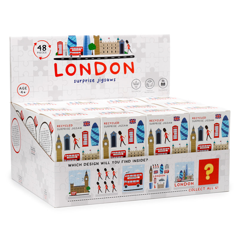 View 48pc Recycled Jigsaw Puzzle London Souvenir Surprise information