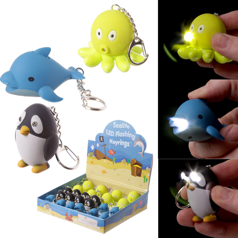 View LED Light Sound Keyring Sealife information