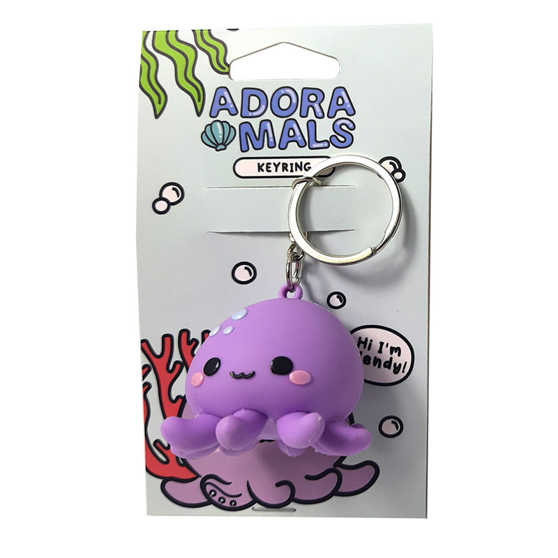 View 3D PVC Keyring Adoramals Wendy the Octopus information