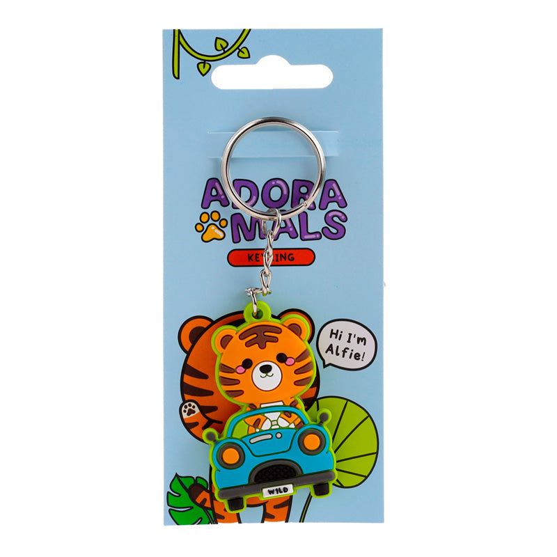 View PVC Keyring Alfie the Tiger Adoramals information