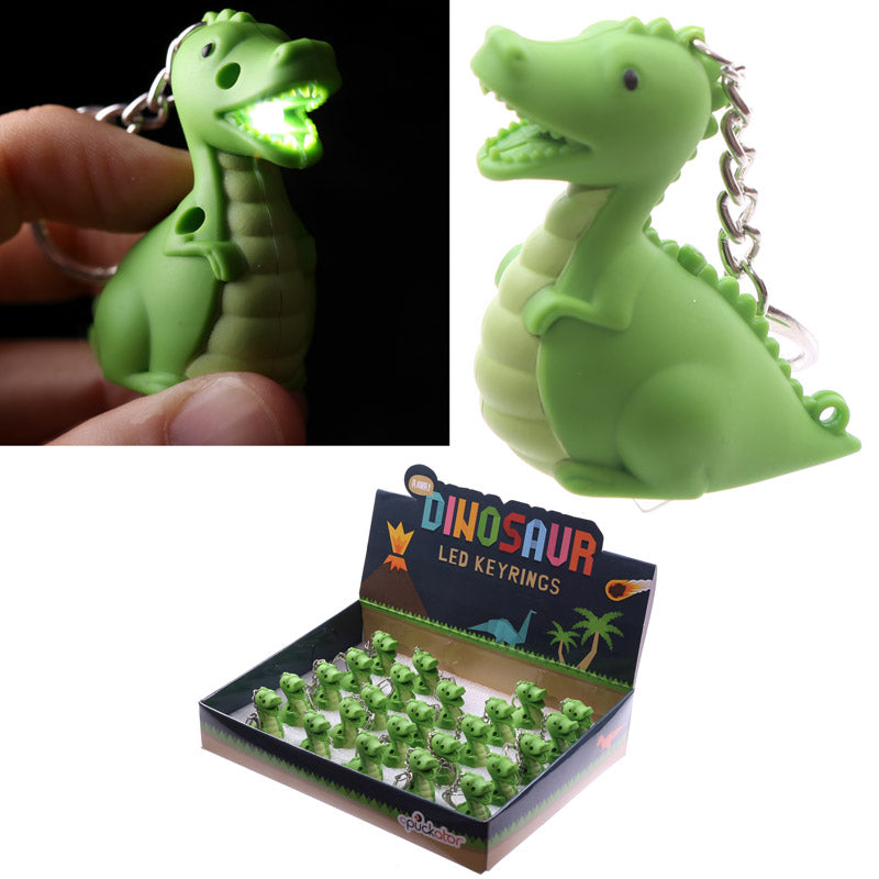 View LED Light Sound Keyring RAWR Dinosaur information