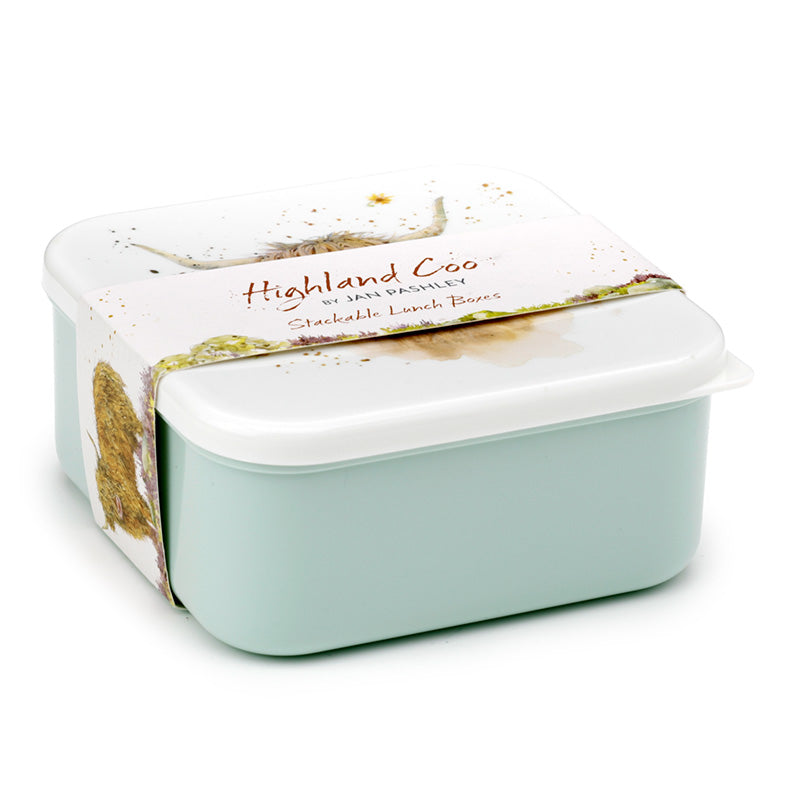 View Lunch Boxes Set of 3 MLXL Jan Pashley Highland Coo Cow information