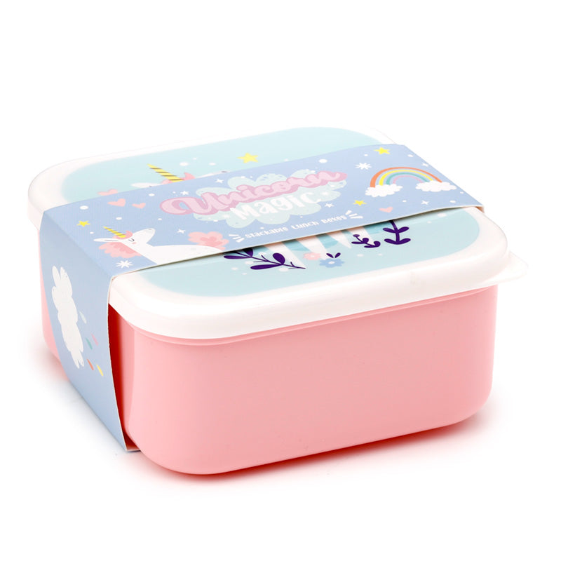 View Lunch Boxes Set of 3 SML Unicorn Magic information
