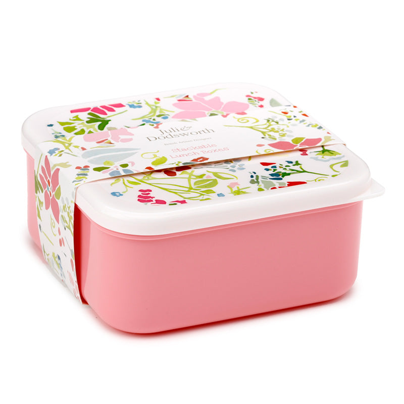 View Lunch Boxes Set of 3 MLXL Julie Dodsworth Pink Botanical information