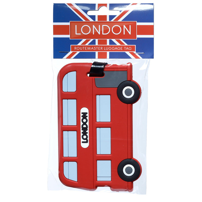 View PVC Luggage Tag London Souvenir London Bus information