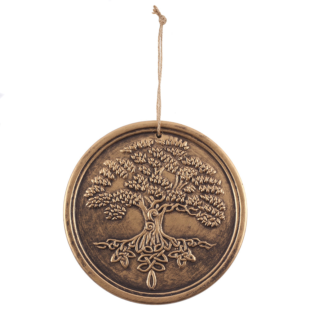 View Bronze Terracotta Tree of Life Plaque by Lisa Parker information