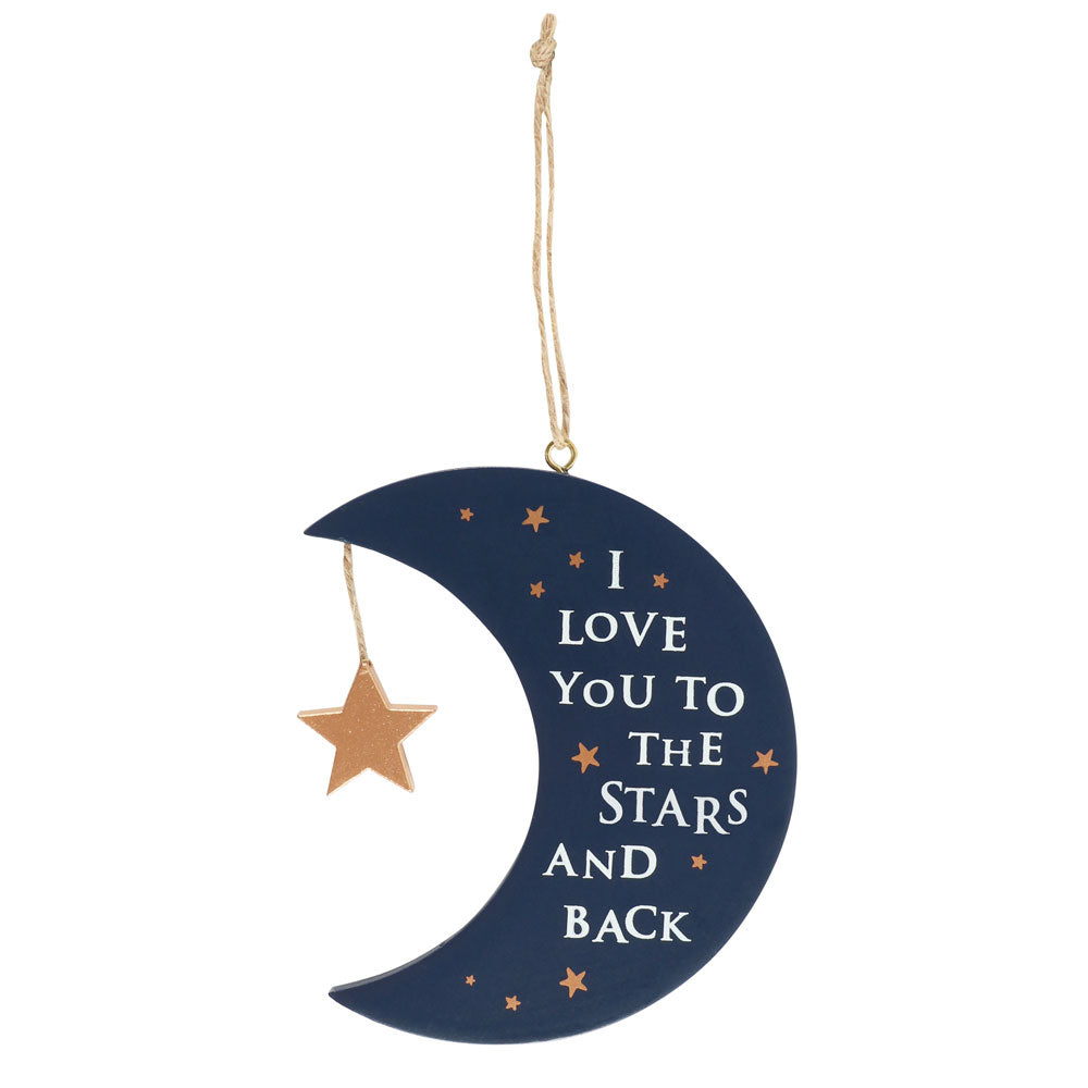 View I Love You To The Stars and Back Hanging Sign information