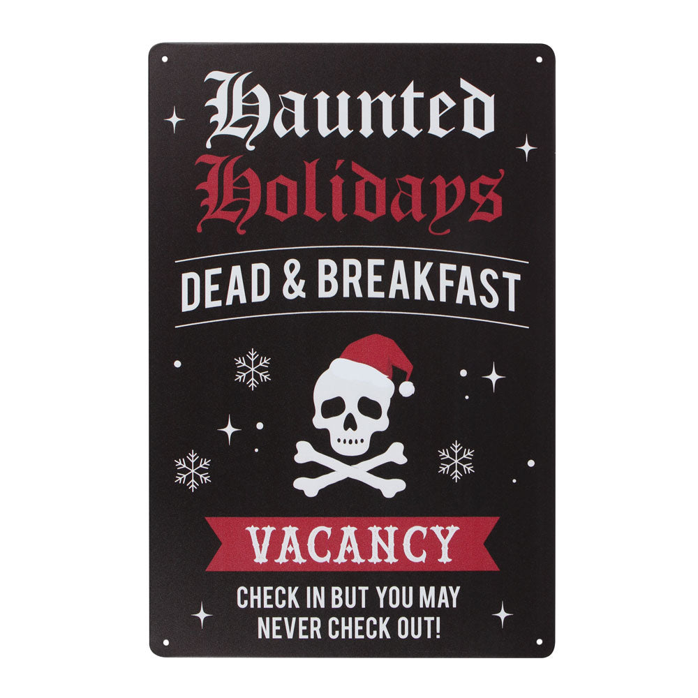 View Haunted Holidays Metal Sign information