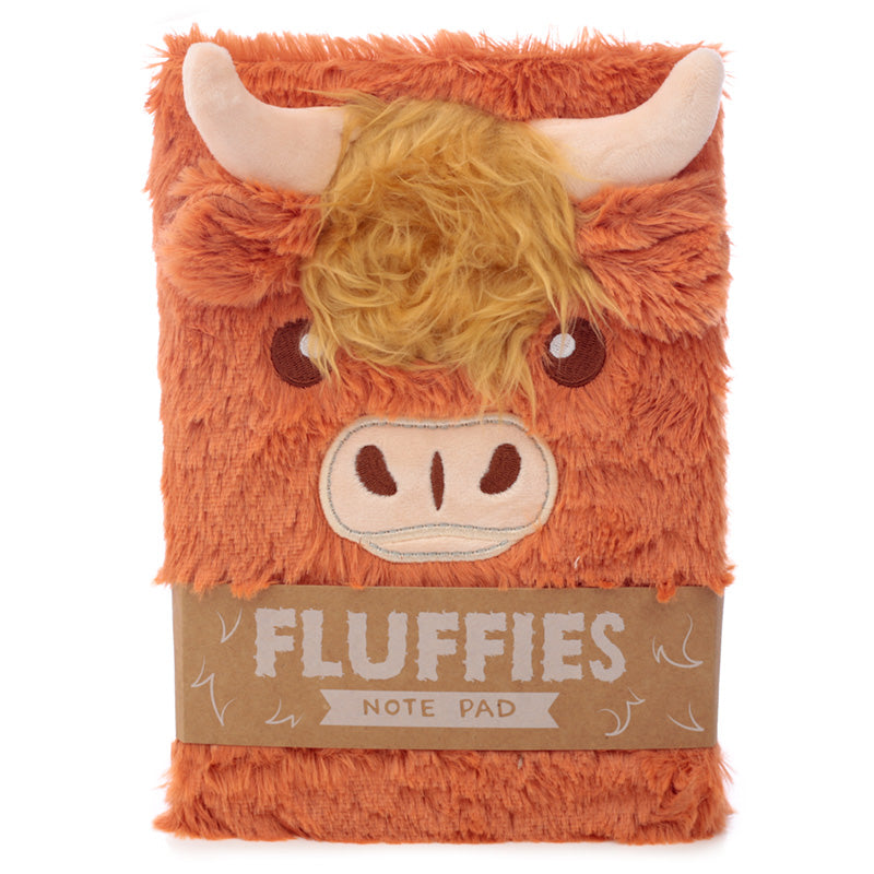 View Fluffy Plush A5 Notebook Highland Coo Cow information