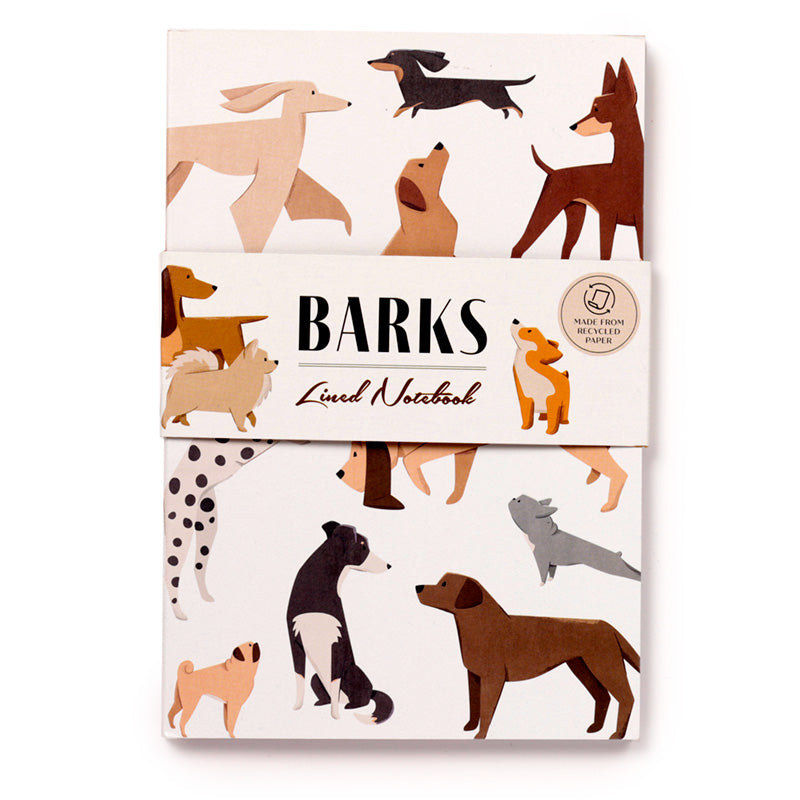 View Recycled Paper A5 Lined Notebook Barks Dog information
