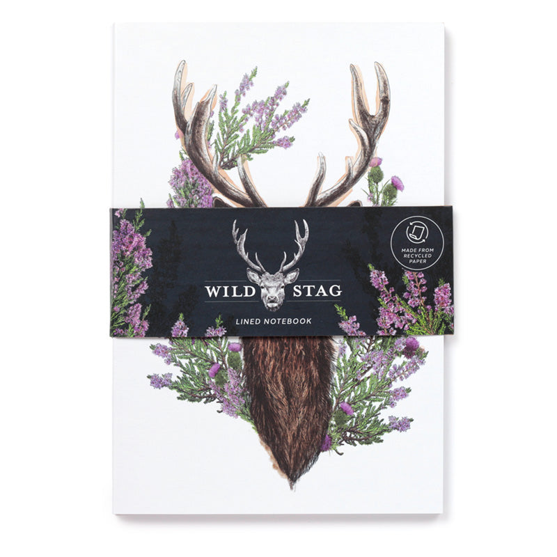 View Recycled Paper A5 Lined Notebook Wild Stag information