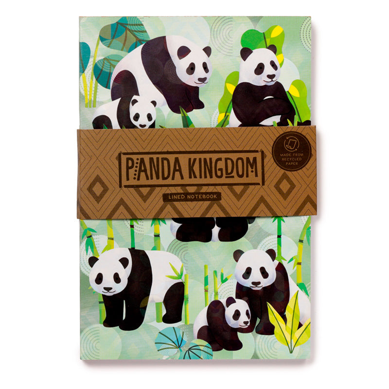 View Recycled Paper A5 Lined Notebook Panda Kingdom information