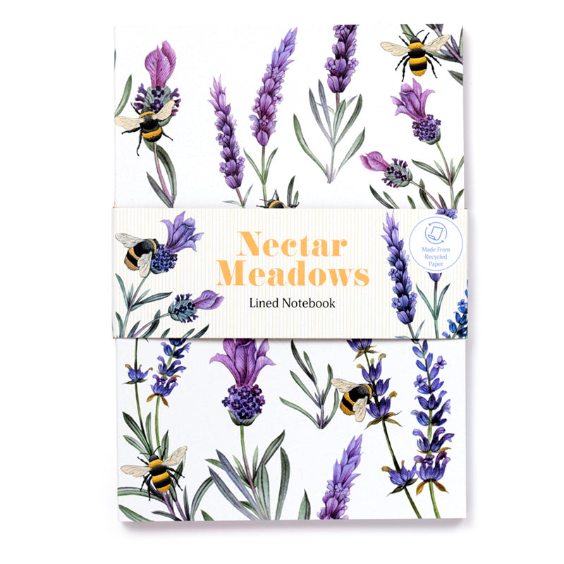 View Recycled Paper A5 Lined Notebook Nectar Meadows information
