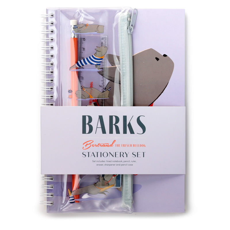 View Spiral Bound A5 Lined Notebook Barks Bertrand the French Bulldog information