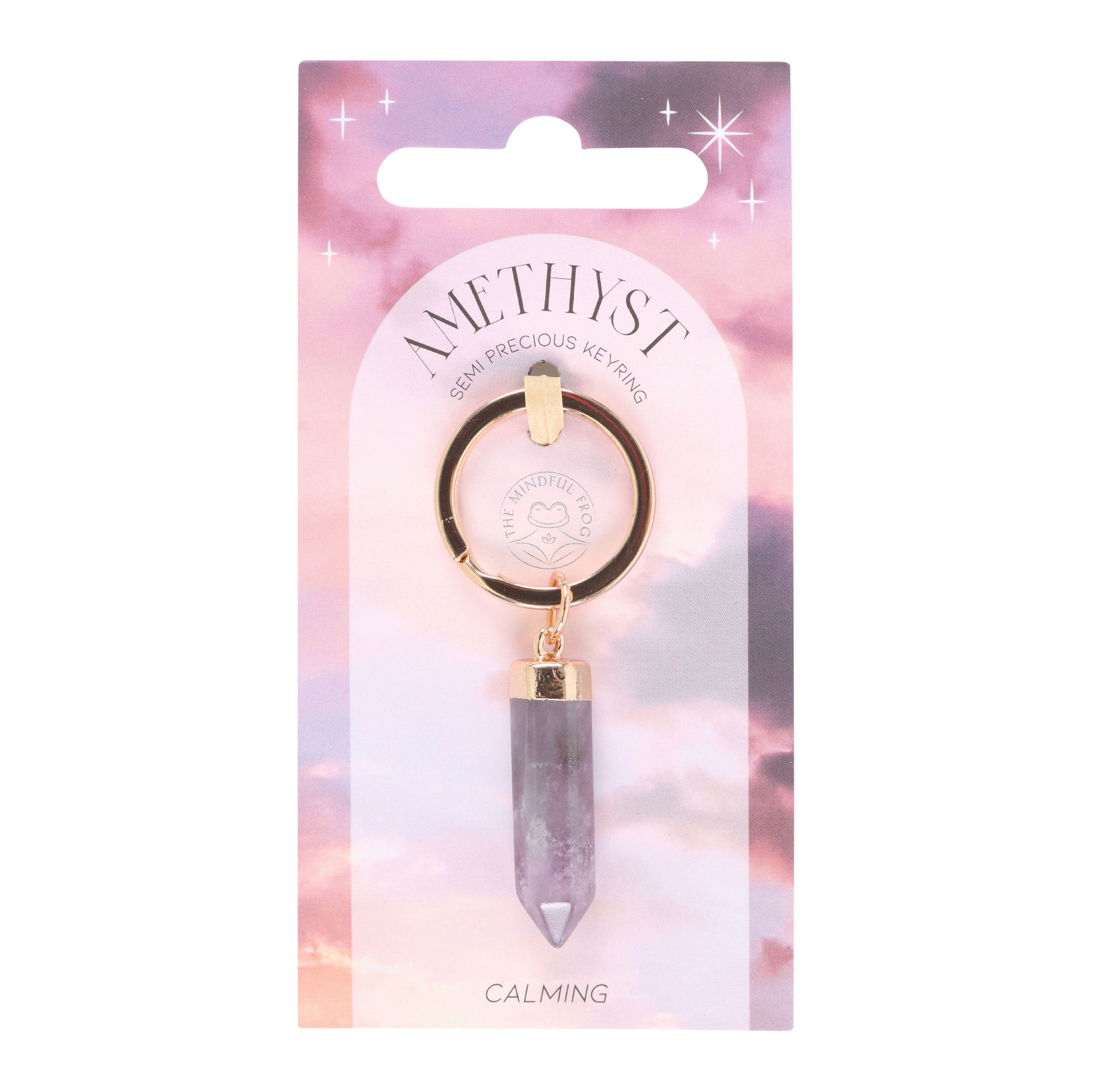 View Amethyst Semi Precious Crystal Keyring information