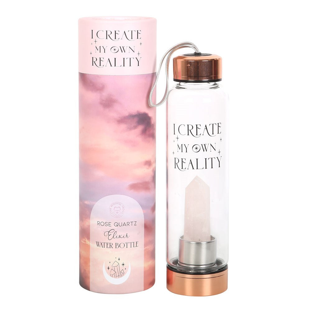 View Rose Quartz Create My Own Reality Glass Water Bottle information