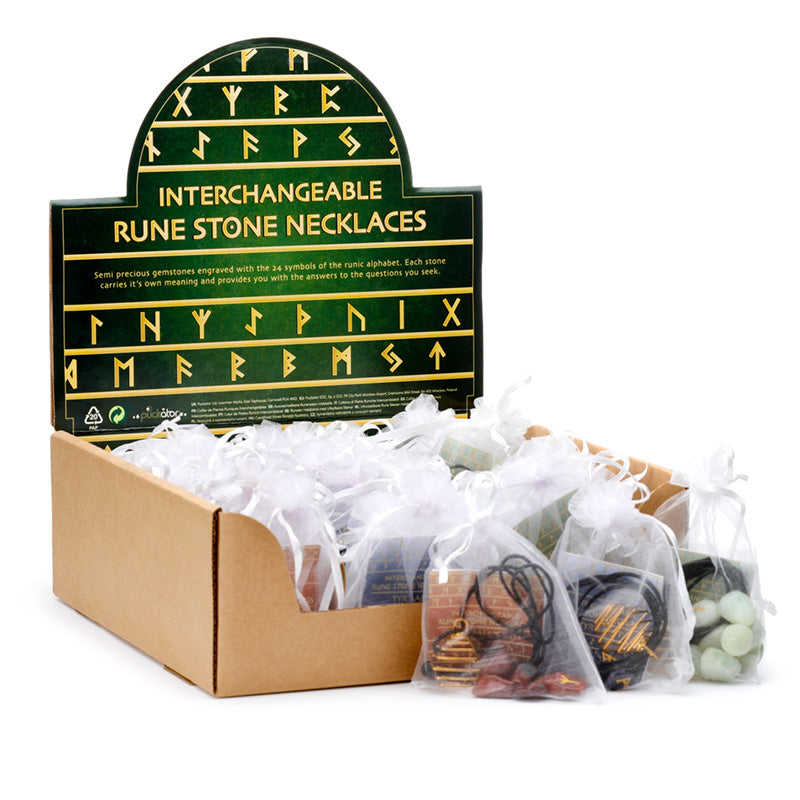 View Gemstone Necklace Kit with Assorted Rune Stones information