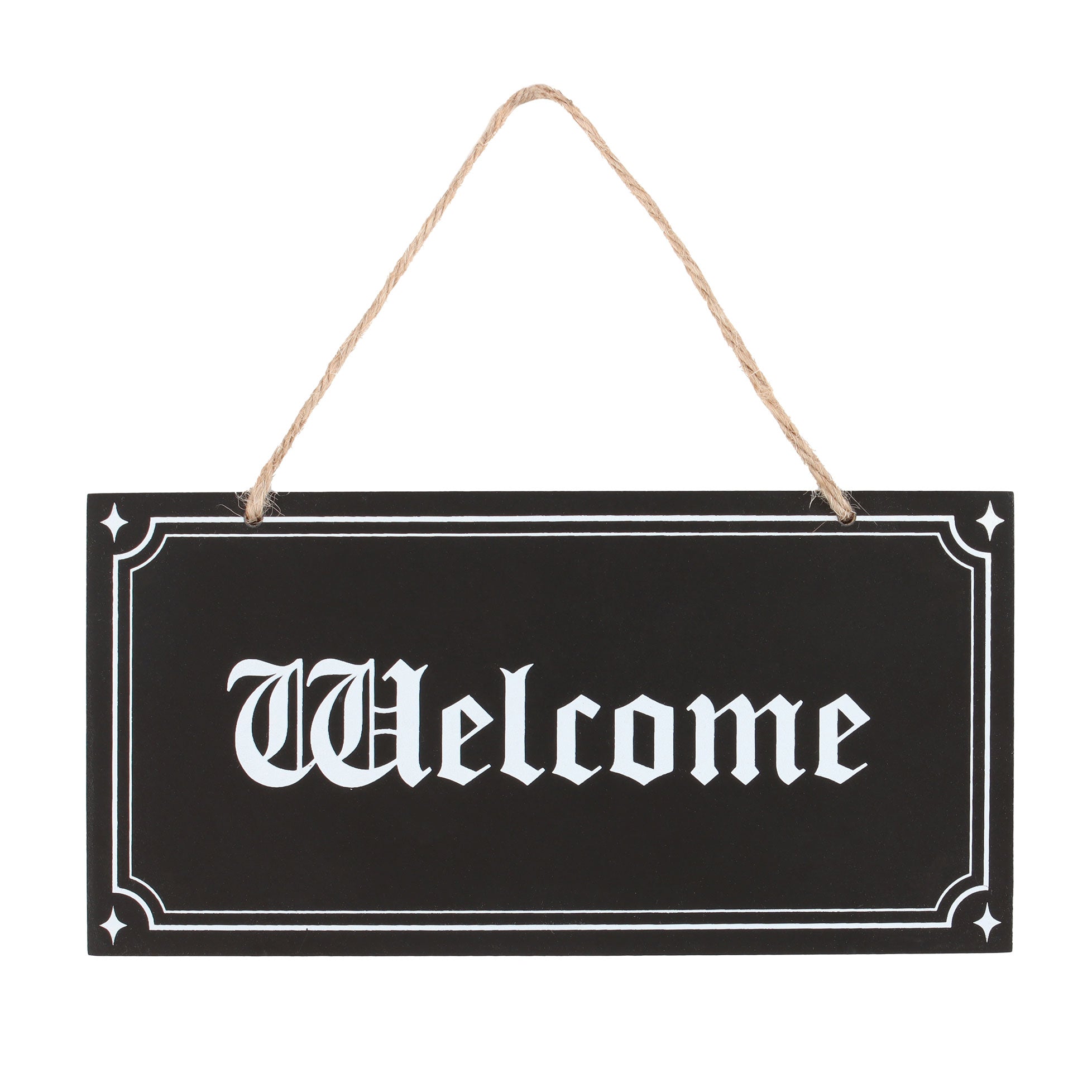 View Gothic Welcome Hanging Sign information