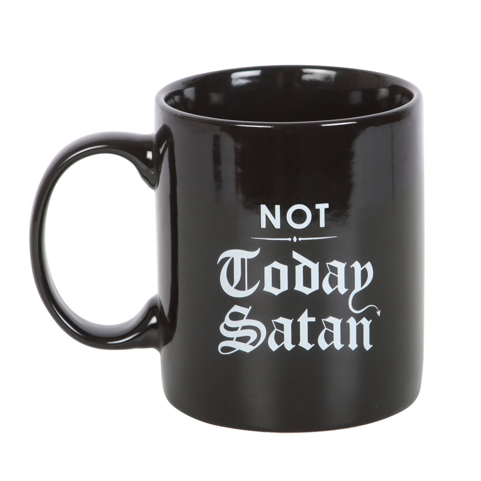 View Not Today Satan Mug information