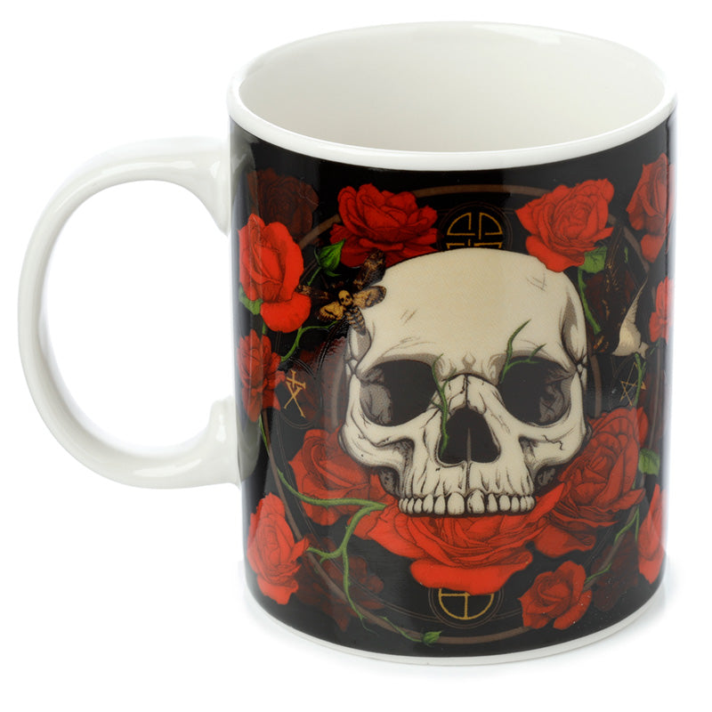 View Porcelain Mug Skulls Roses information