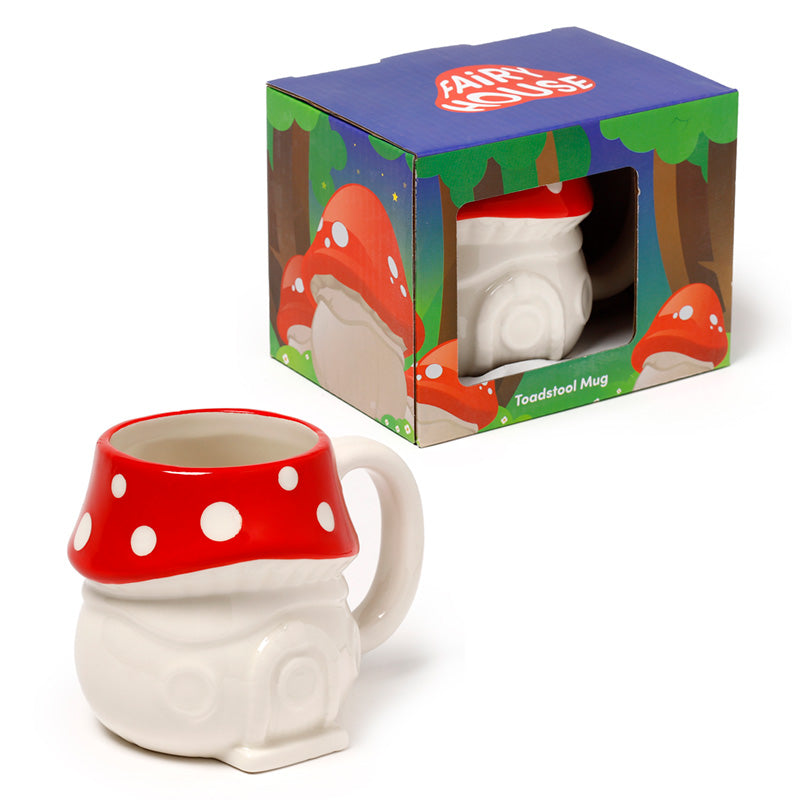 View Ceramic Fairy Toadstool House Shaped Collectable Mug information