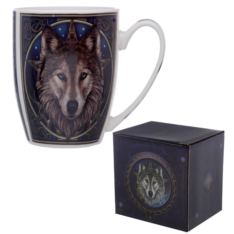 View Fantasy Wolf Head Design Porcelain Mug information