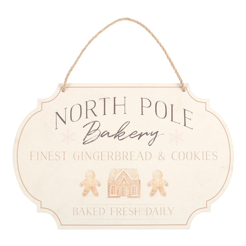 View North Pole Bakery Hanging Sign information