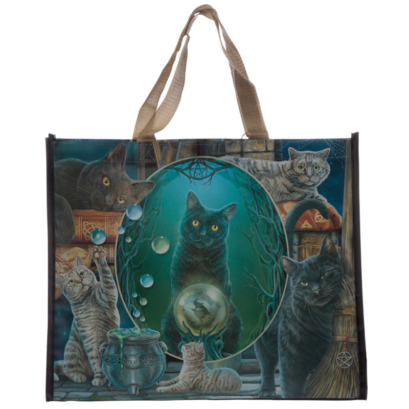 View Magic Cat Montage Lisa Parker Reusable Shopping Bag information