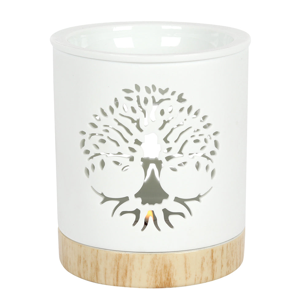 View White Tree of Life Cut Out Oil Burner information