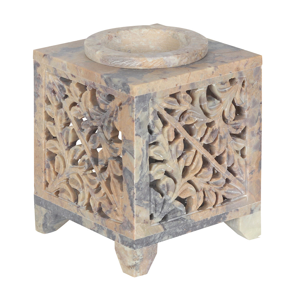 View Moroccan Arch Cutout Soapstone Oil Burner information