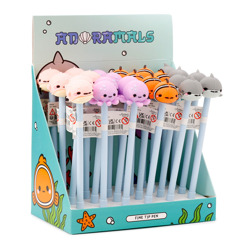 View Fine Tip Pen with Topper Adoramals Sealife information