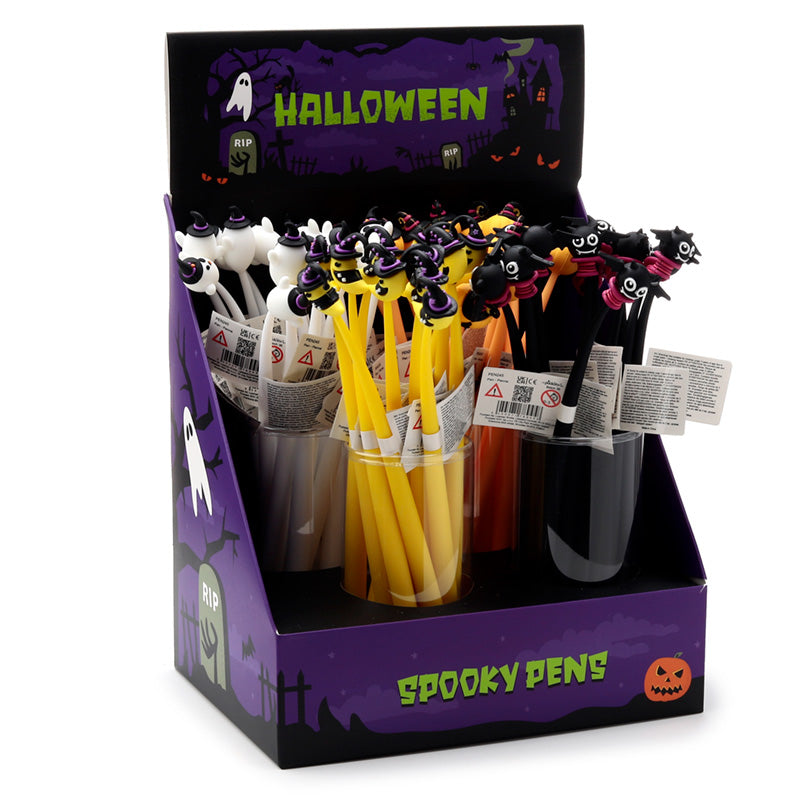 View Fine Tip Pen with Topper Party Bat Pumpkin Ghost Moon information