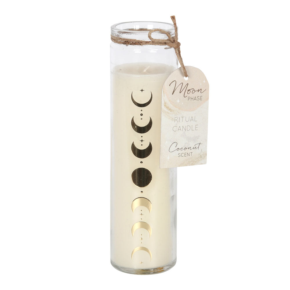 View Moon Phase Coconut Tube Candle information