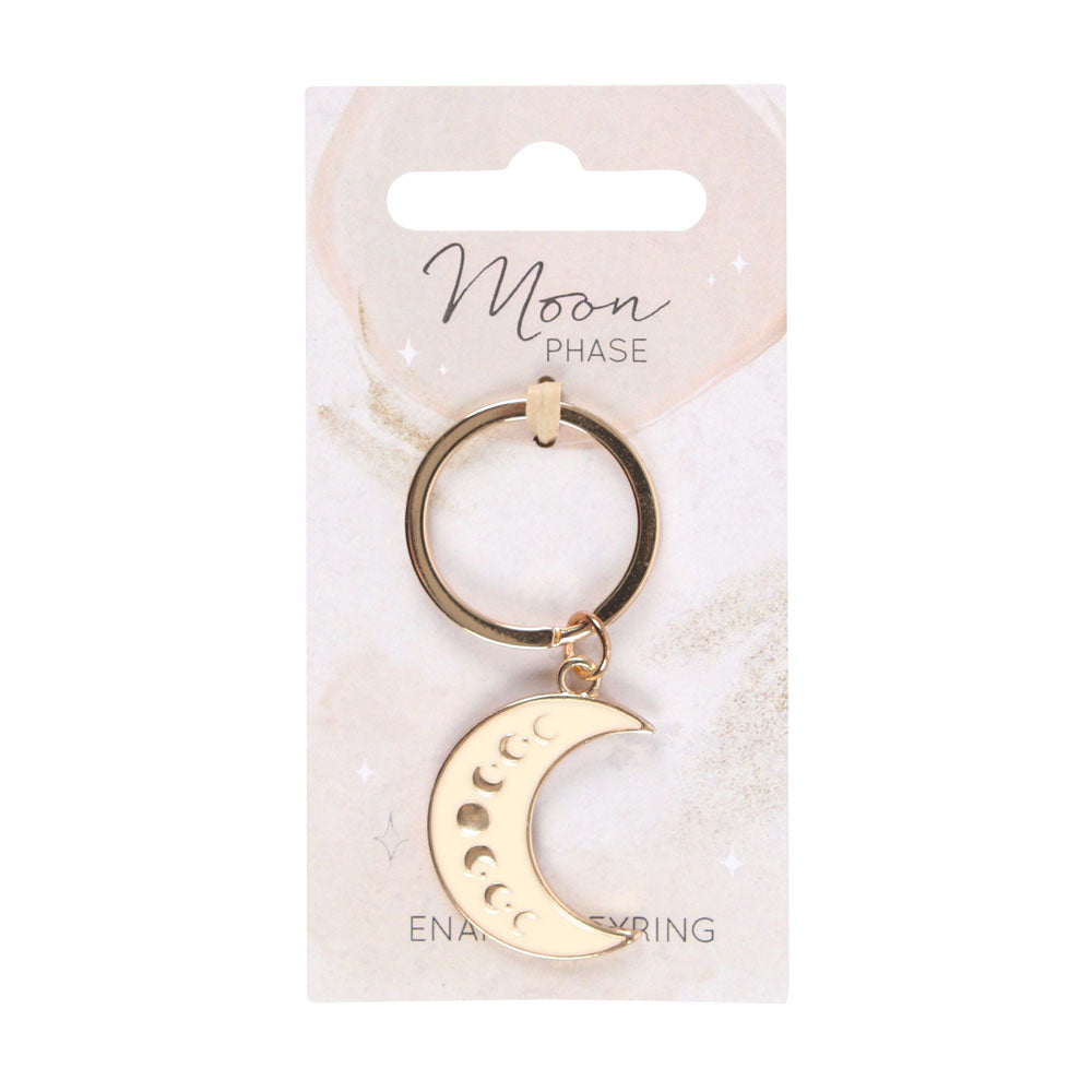 View Moon Phase Crescent Enamel Keyring information