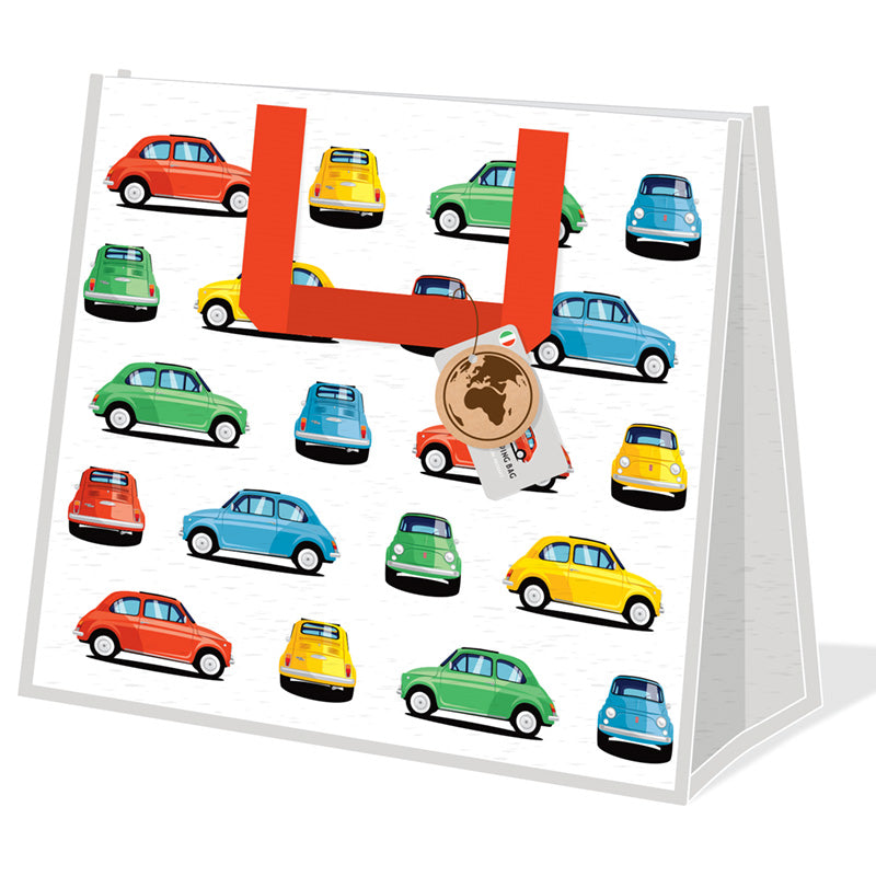 View Recycled RPET Reusable Shopping Bag Retro Fiat 500 information