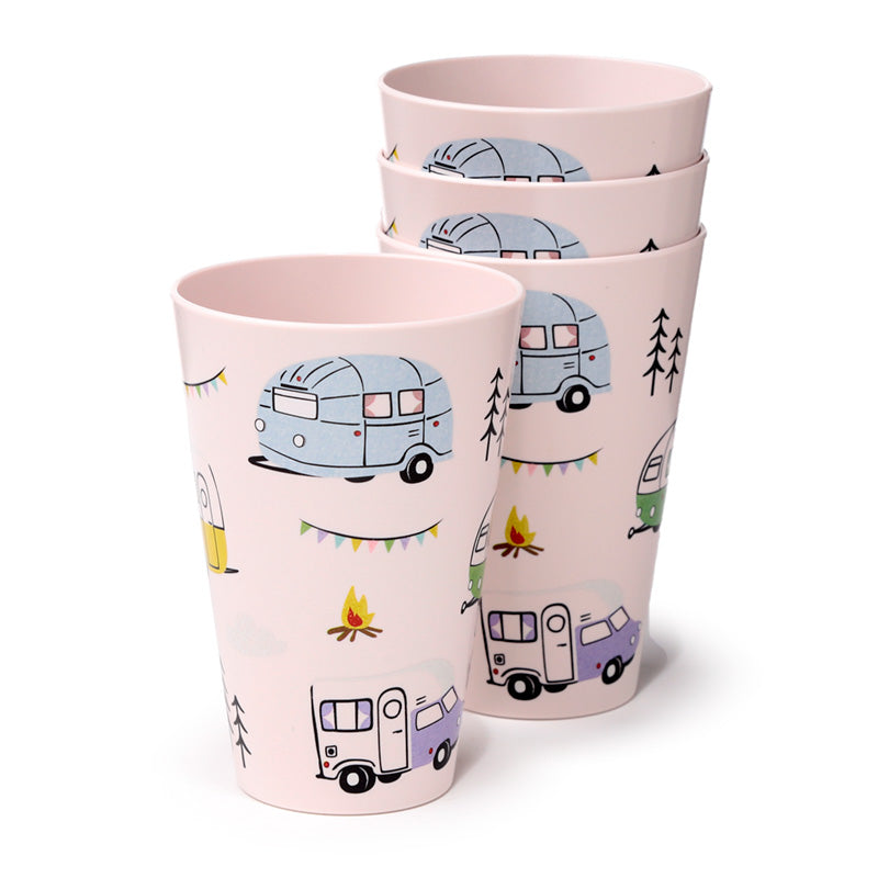 View Recycled RPET Set of 4 Picnic Cups Wildwood Caravan information