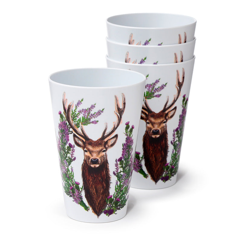 View Recycled RPET Set of 4 Picnic Cups Wild Stag information