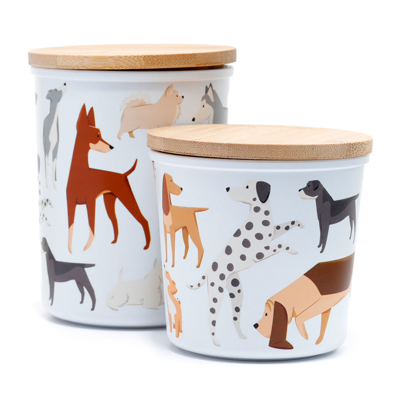 View Recycled RPET Set of 2 Storage Jars SM Barks Dog information